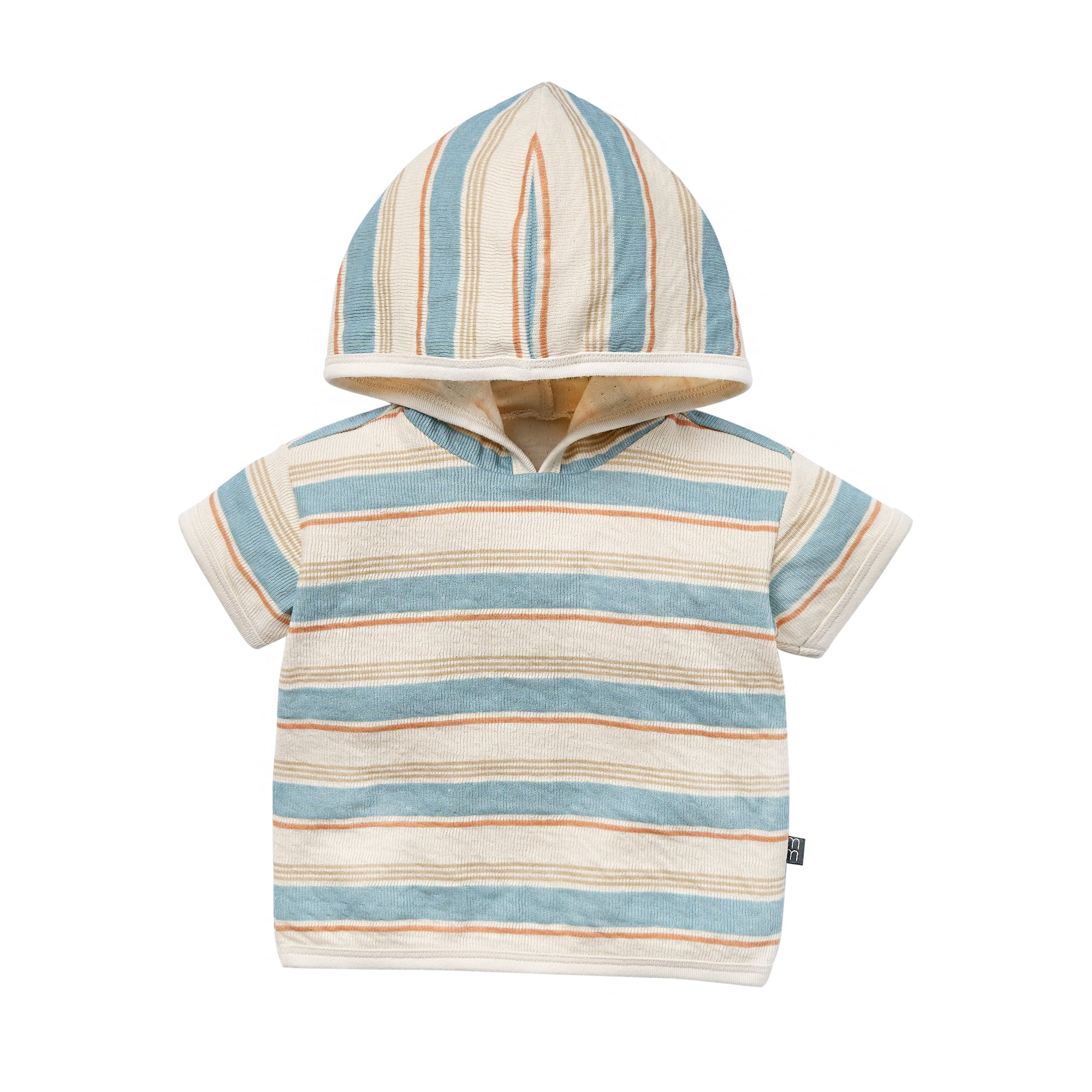 Modern Moments by Gerber Baby Neutral Organic Hooded Short Sleeve Top, Sizes 0/3 Months - 24 Mont... | Walmart (US)