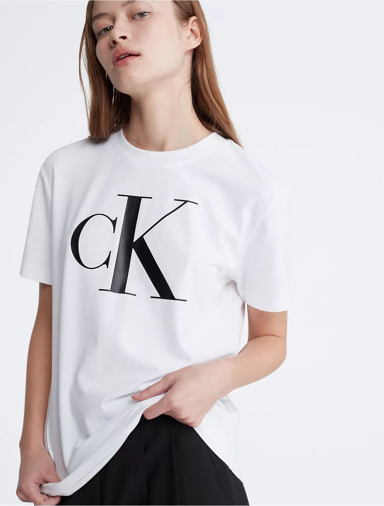 Monogram Logo Crewneck T-Shirt | Calvin Klein | Calvin Klein (US)