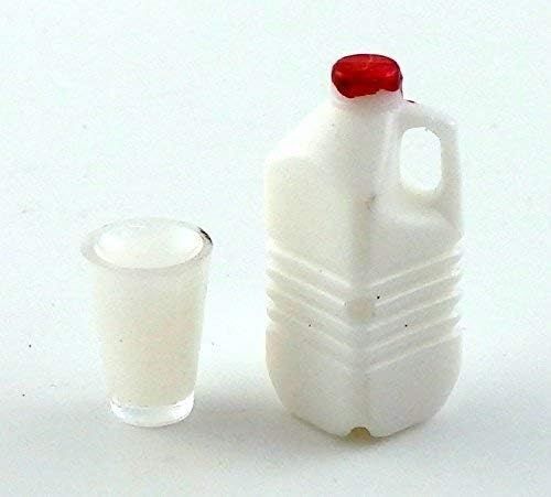 Melody Jane Dollhouse Bottle Carton and Glass of Milk Miniature 1:12 Kitchen Accessory | Amazon (US)