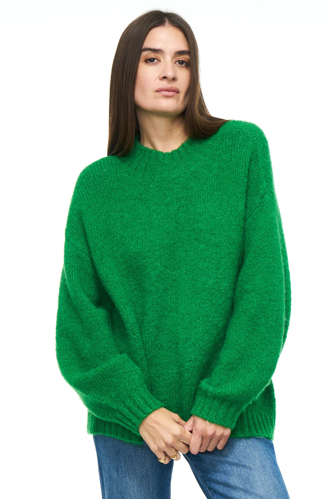 Carlen Mock Neck Sweater - Fern | Pistola Denim