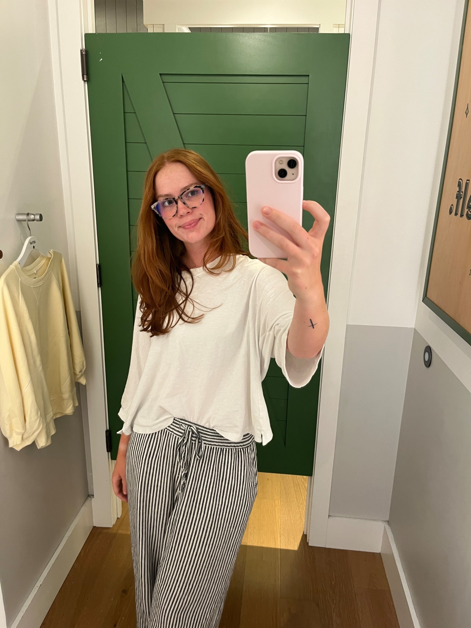 cute cozy shopping outfit