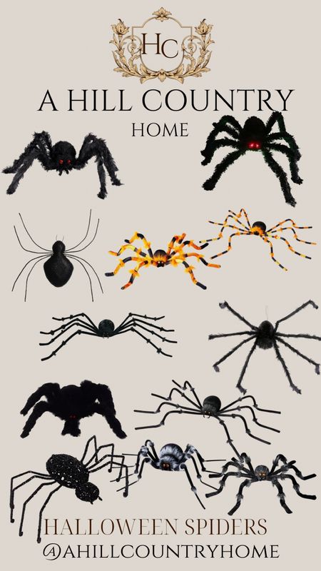 Spiders from At home and Target! These are the best decor spiders for inside or outside! 

Follow me @ahillcountryhome for daily shopping trips and styling tips!

Seasonal, home, home decor, halloween, fall, decor, target, at home, ahillcountryhomee

#LTKU #LTKSeasonal #LTKHalloween