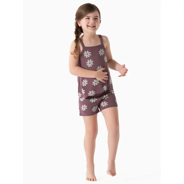 Modern Moments by Gerber Baby and Toddler Girls Tank Top and Shorts Set, 2-Piece, Sizes 12M-5T | Walmart (US)