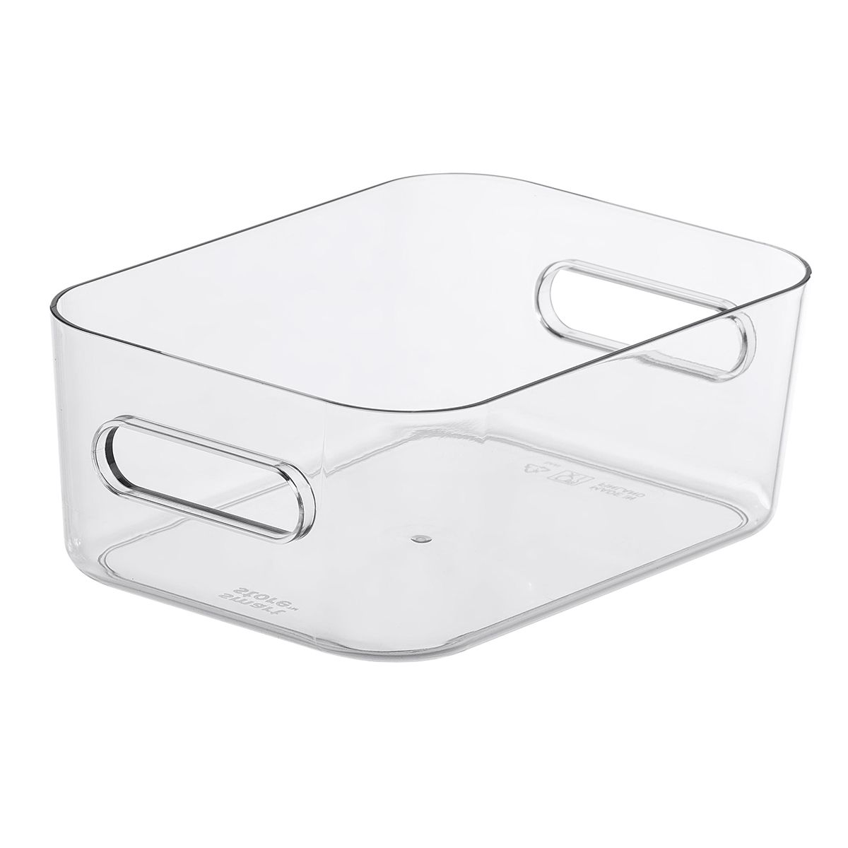Compact Plastic Bin w/ Handles | The Container Store
