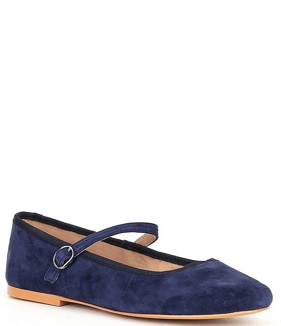 Violette Suede Mary Jane Ballet Flats | Dillard's