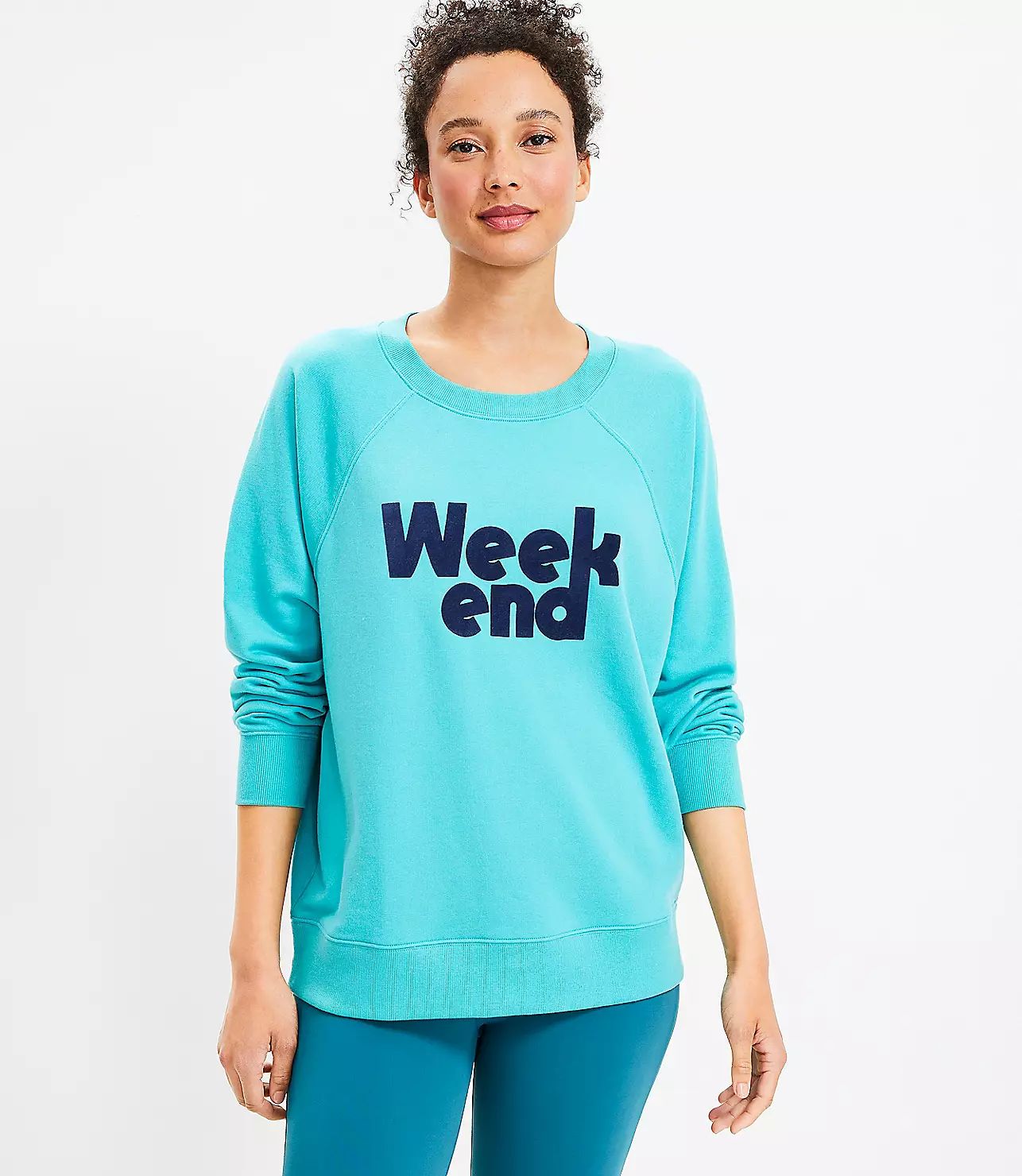 Lou & Grey Weekend Cozy Cotton Terry Sweatshirt | LOFT