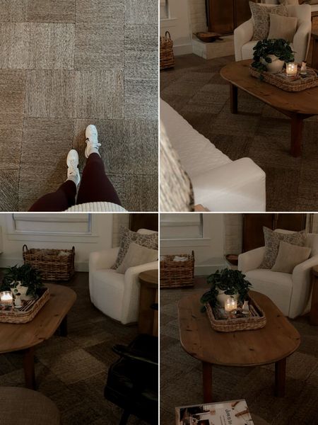 Our living room in the evening, nighttime living room views, natural fiber rug in gray 

#LTKSpringSale #LTKhome