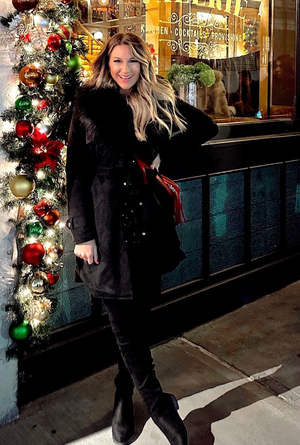 In a small bodysuit, medium coat and leggings, over the knee boots for  winter from Amazon - all fits TTS. 

#LTKSeasonal #LTKStyleTip #LTKHoliday