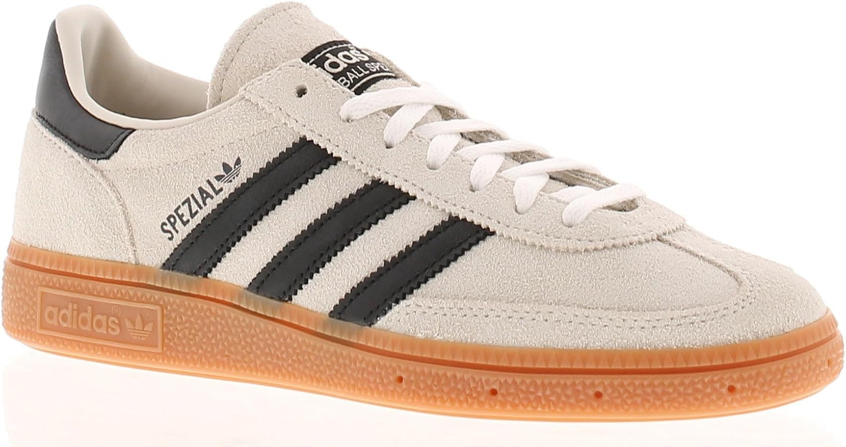 adidas Handball Spezial Womens Sneakers. Aluminium/Core Black/Cloud White, Size 6.5 | Amazon (US)