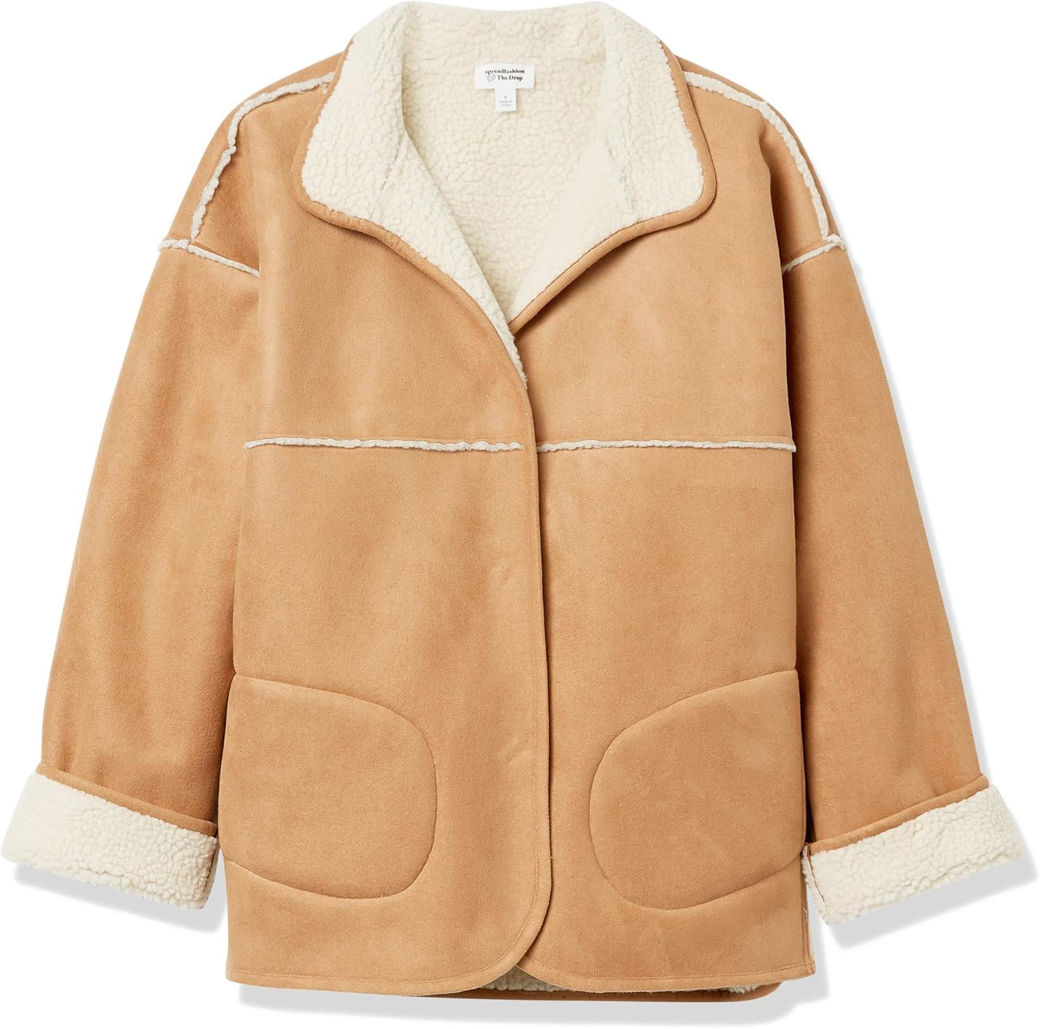 The Drop Women's @spreadfashion Reversible Sherpa Jacket | Amazon (US)