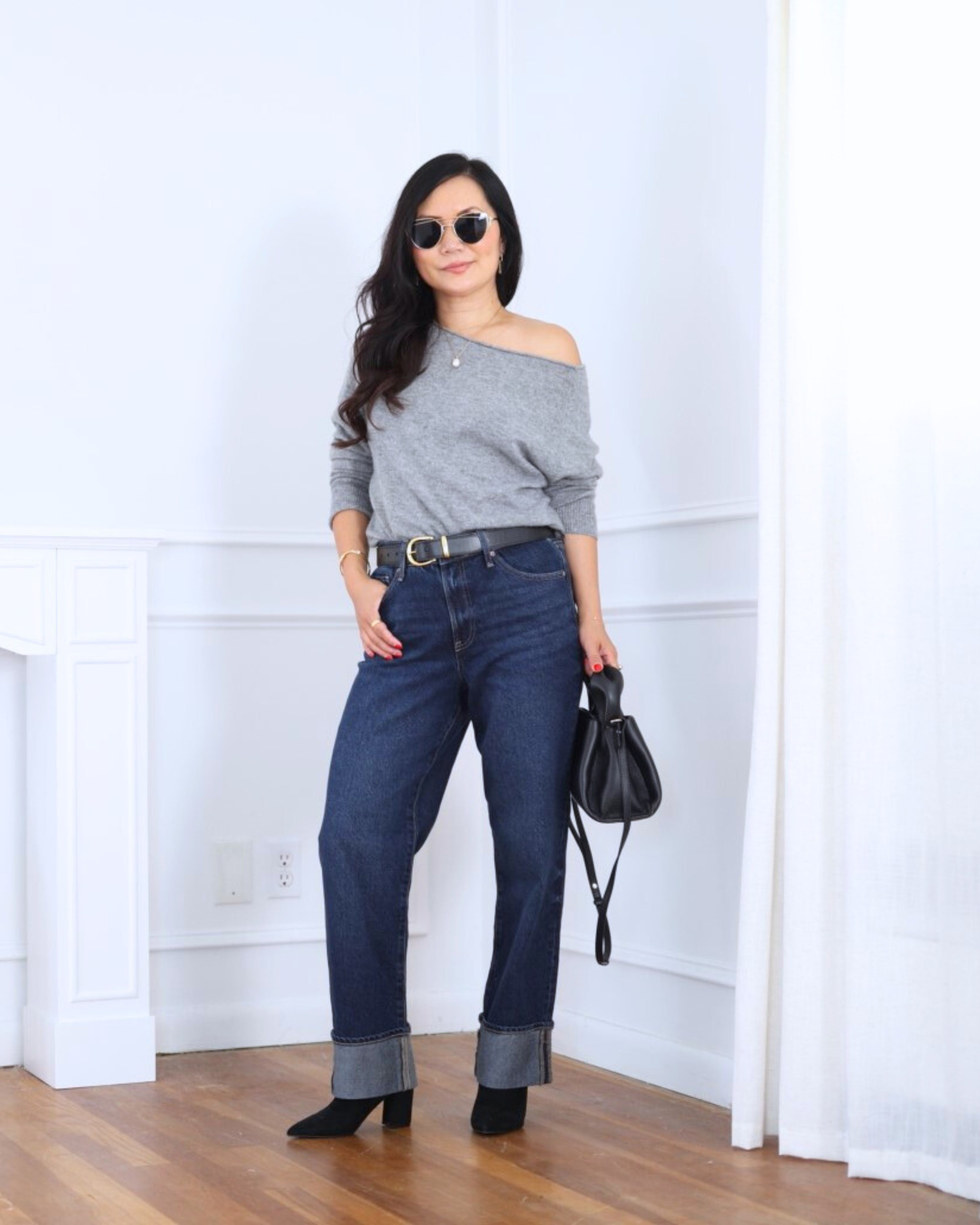 Keeping it classic with a boatneck sweater from Quince and jeans from Express — an easy, timeless combo that always looks put-together without trying too hard. I’m 5’2, wearing size XS.

#LTKOver40 #LTKPetite #LTKStyleTip