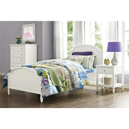 Better Homes and Gardens Lillian Panel Bed, Twin, White | Walmart (US)