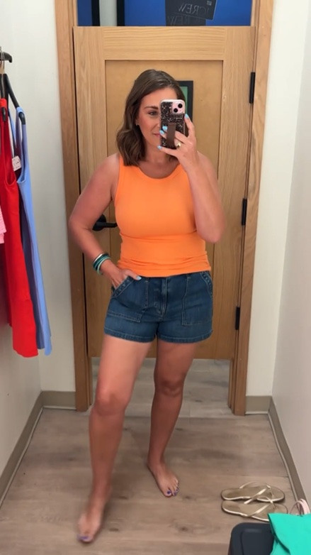 That bright orange top is a summer staple! 🧡 Paired with the cutest denim shorts!!

Spring summer, beach vacation outfit, mom, travel, summer ooutfit

#LTKootd #LTKSaleAlert #LTKSeasonal