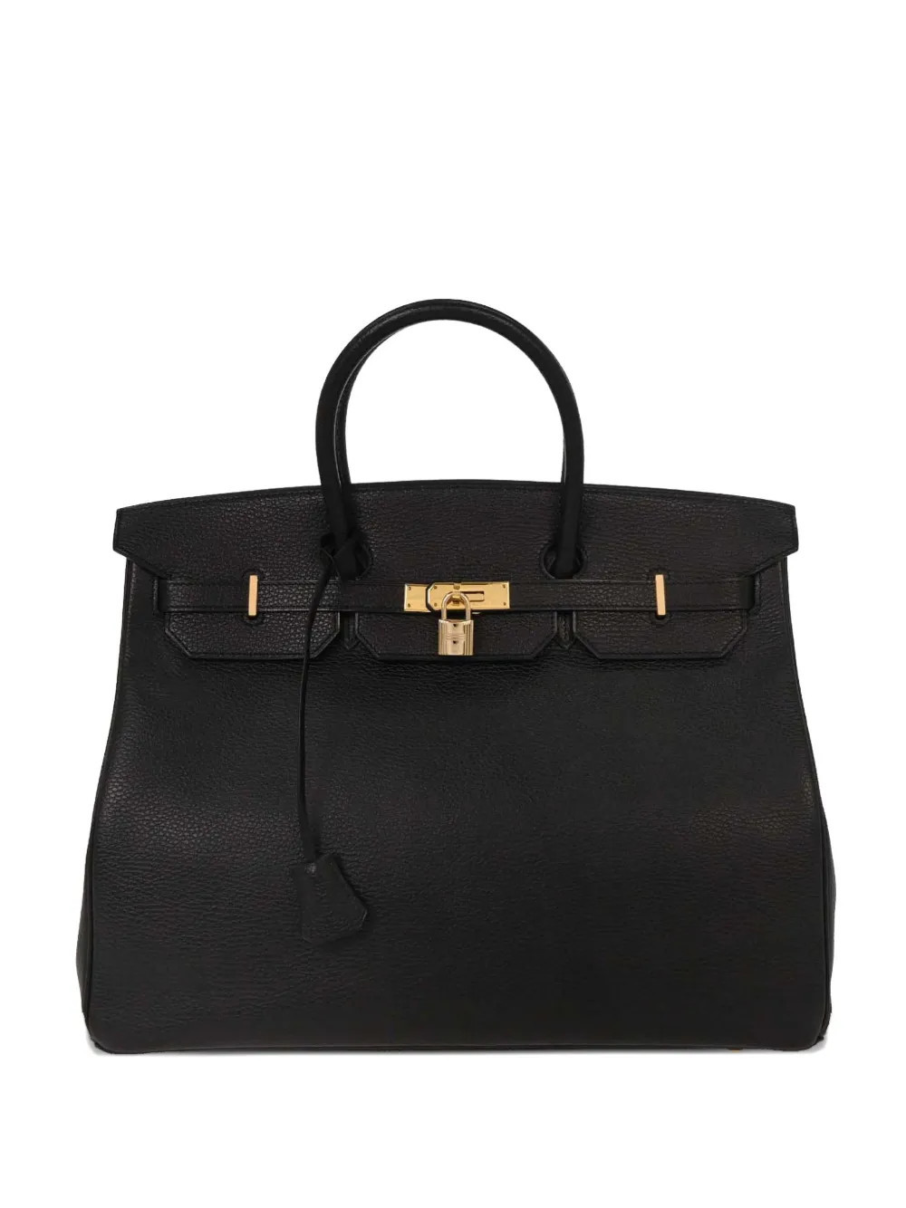 Hermès Pre-Owned 1998 40 Birkin leather tote bag - Black | Farfetch Global