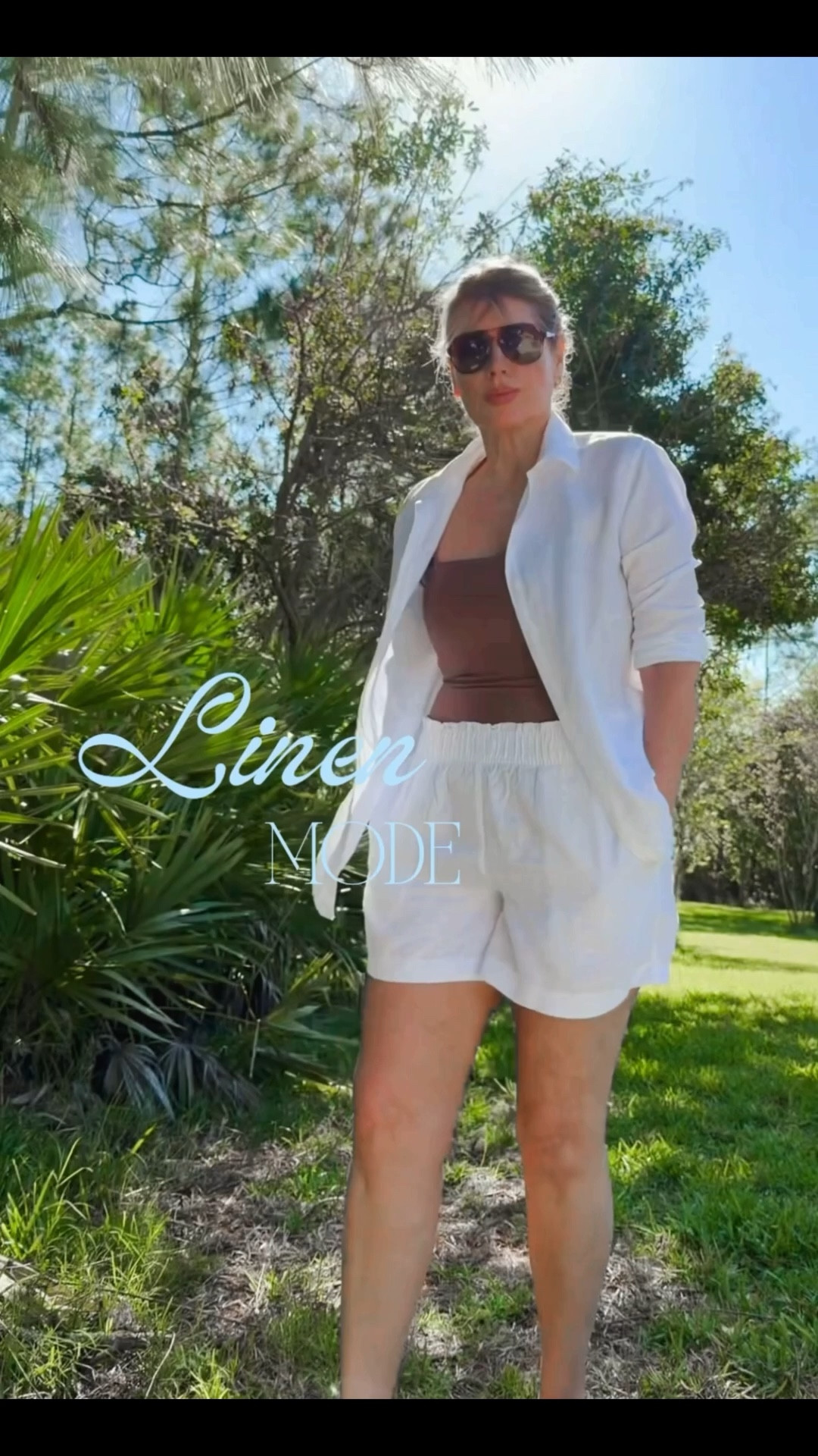 Linen season is here 🤍
Wearing this Quince linen set over a swimsuit because Florida heat = no patience for complicated outfits.
Easy, breathable, and still looks put together in seconds.
Flip flops for real life… but you can dress it up just as easily.

#LTKStyle #QuinceStyle #LinenSeason #EffortlessOutfits #Over50Style

#LTKOver40 #LTKMidsize #LTKTall