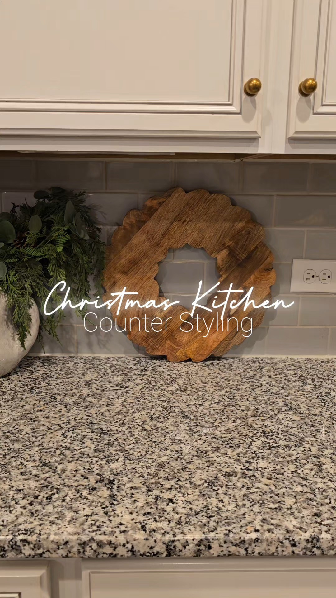 Christmas Kitchen Counter styling. This is still one of my favorite serving boards. It's no longer in stock. But I linked a few similar styles!

#LTKHoliday #LTKHome #LTKSeasonal