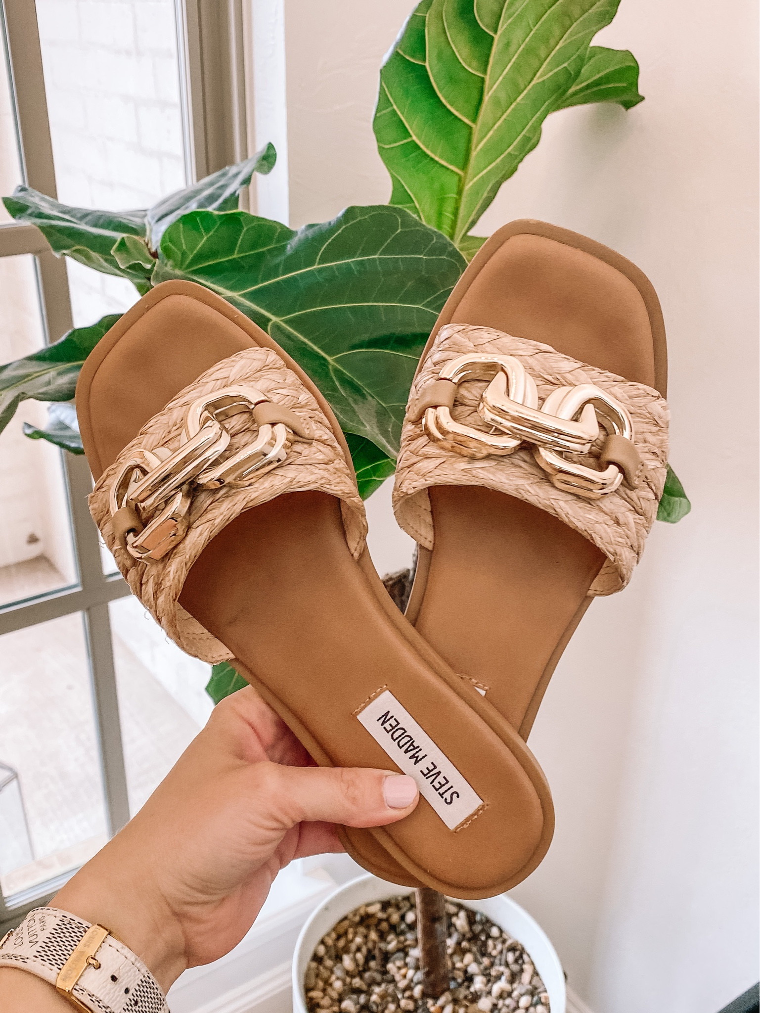 Steve madden 2024 raffia sandals