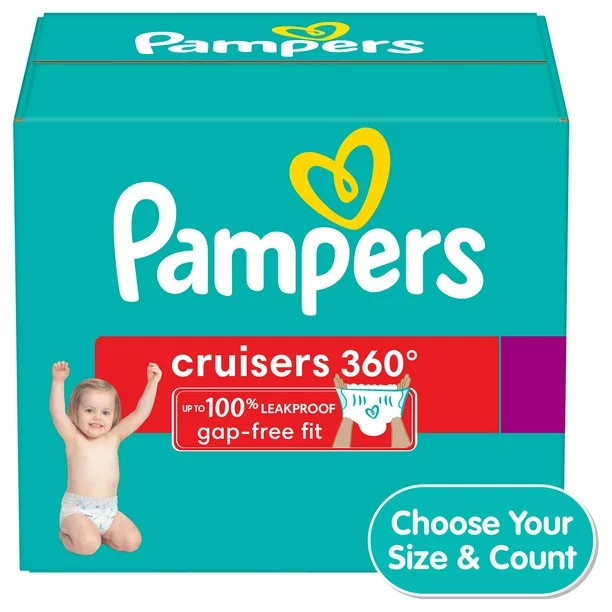 Pampers Cruisers Diapers 360 Size 5, 56 Count (Select for More Options) | Walmart (US)