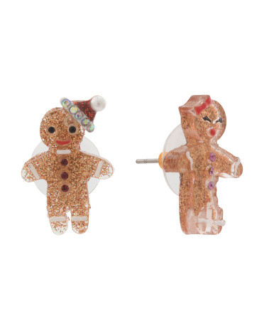 Gingerbread Stud Earrings | TJ Maxx