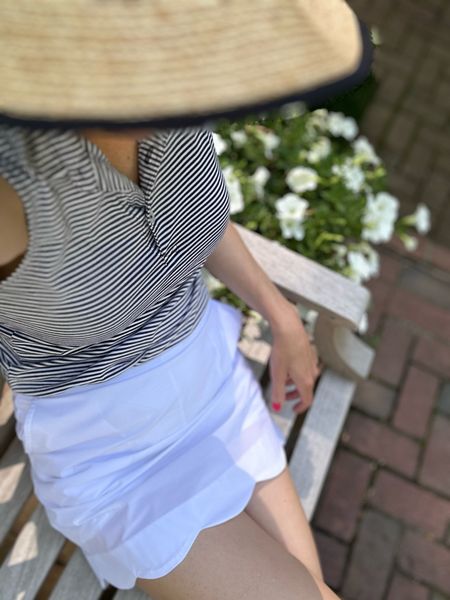 My weekend sporty wear for warm spring days. The skirt is performance material, modest in length and great for golf or tennis. It even has built-in areas for tees and golf balls! My top is also Renwick that I’ve had for a few years. 

#LTKstyletip #LTKActive #LTKfitness