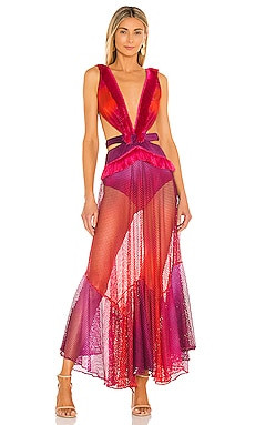 PatBO Ombre Sleeveless Netted Beach Dress in Pink Multi from Revolve.com | Revolve Clothing (Global)