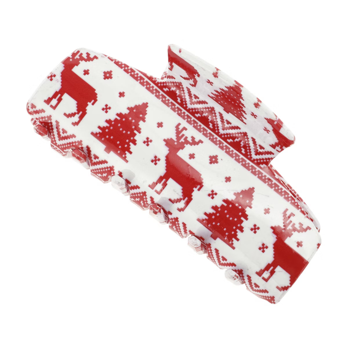 Unique Bargains Christmas Hair Clips Elk Tree Square for Christmas 3.35"x1.77"x1.97" Red White 1 ... | Target