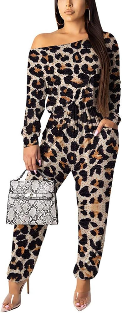 Women Casual Summer Jumpsuit - Camouflage One Piece Romper Wide Leg Pantsuit Set Playsuit | Amazon (US)