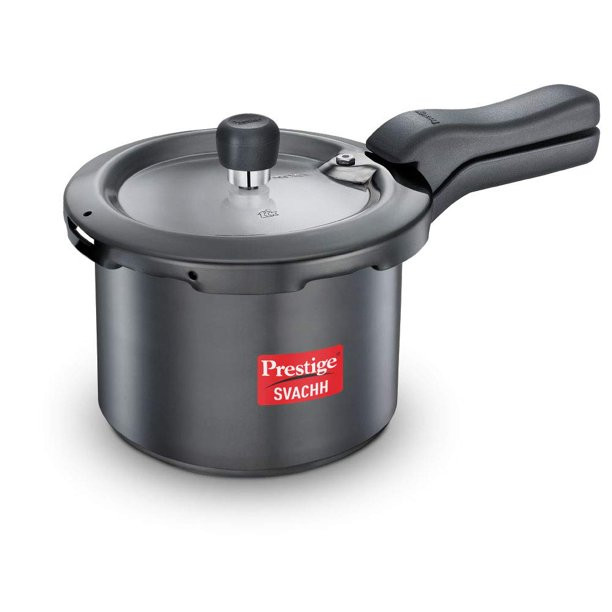 Prestige Svachh 5 Litre Pressure Cooker with Non-Stick Coating hard anodized Body (Black) with De... | Walmart (US)