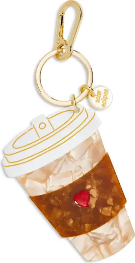 Solar Eclipse Hand Painted Coffee Cup Key Chain Bag Charm | Nordstrom | Nordstrom