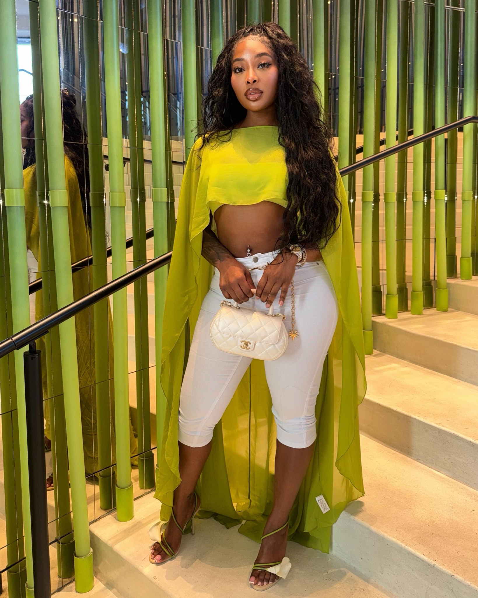 BET Awards weekend brunch look. Too is from Naked Wardrobe size small, pants are Norma Kamali size medium, Shoes are Cult Gaia size 8,
Belt is from Zara, Purse is Chanel.

#LTKdayinmylife #LTKgrwm #LTKootd