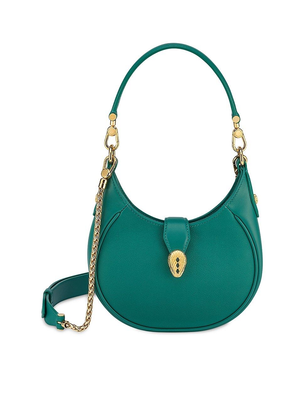 Women's Mini Serpenti Leather Hobo Bag - Emerald Green | Saks Fifth Avenue