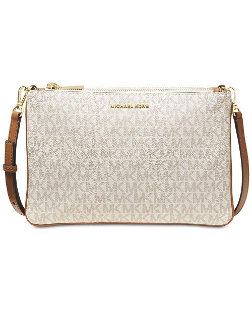 Signature Double Pouch Crossbody | Macys (US)