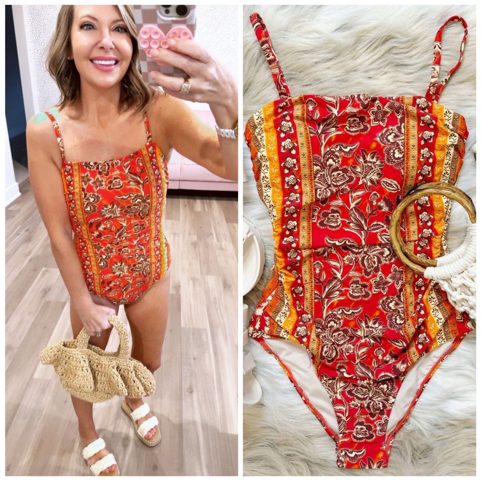 New swimsuit, who dis. ❤️

So flattering with the lines on the side and tummy control too! True to size, wearing a small. 



#LTKdayinmylife #LTKSaleAlert