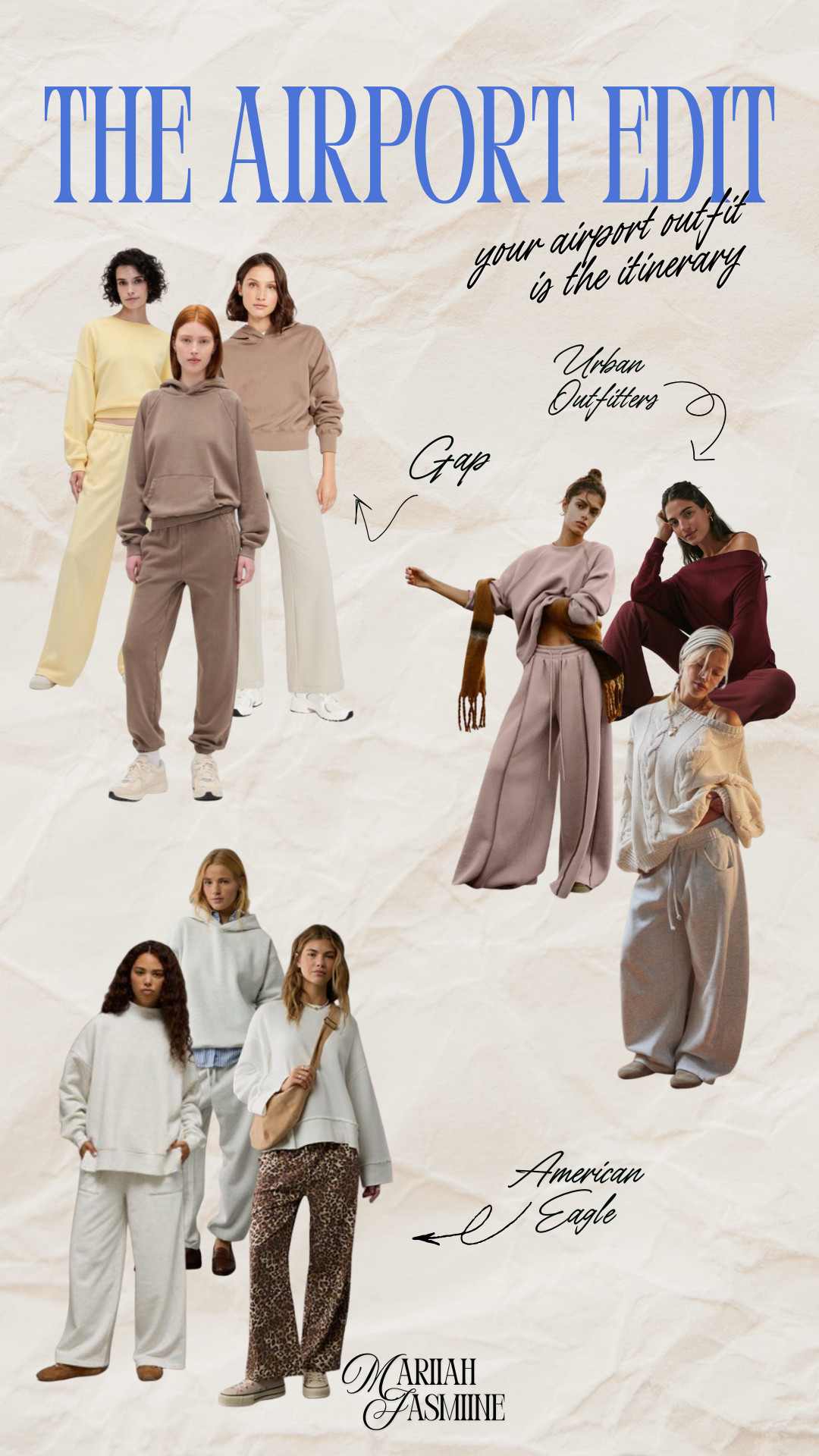 Your airport outfit is the itinerary ✈️
Comfy sets, soft neutrals, and easy layers for wherever you’re headed next. These travel-friendly fits from Gap, American Eagle, and Urban Outfitters are cozy, chic, and perfect for early flights or long layovers. 

 #LTKHoliday #LTKMidsize #LTKStyleTip