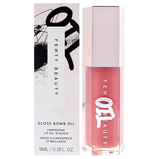 Gloss Bomb Luminizing Lip Oil N Gloss - 01 Fussy by Fenty Beauty for Women - 0.3 oz Lip Gloss | Amazon (US)