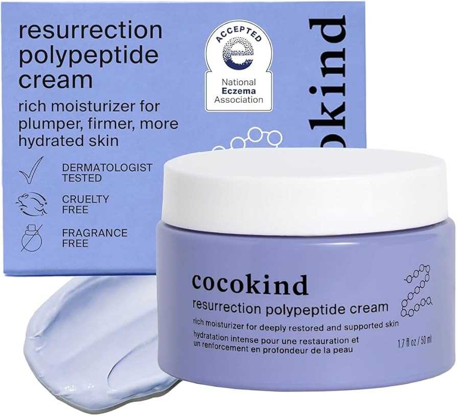 Cocokind Resurrection Polypeptide Cream, Hydrating Face Moisturizer with Peptides and Squalane, A... | Amazon (US)