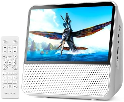 ROADOM 9.8" Portable DVD Player with Screen, 7'' HD 1024*600 Digital Screen, 4000 mAh Rechargeabl... | Amazon (US)