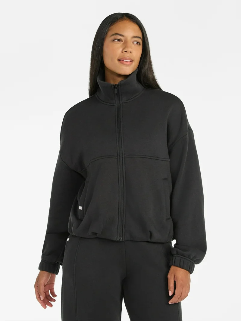 Athletic Works Women's Premium Fleece Active Jacket, Midweight, Sizes XS-4X | Walmart (US)