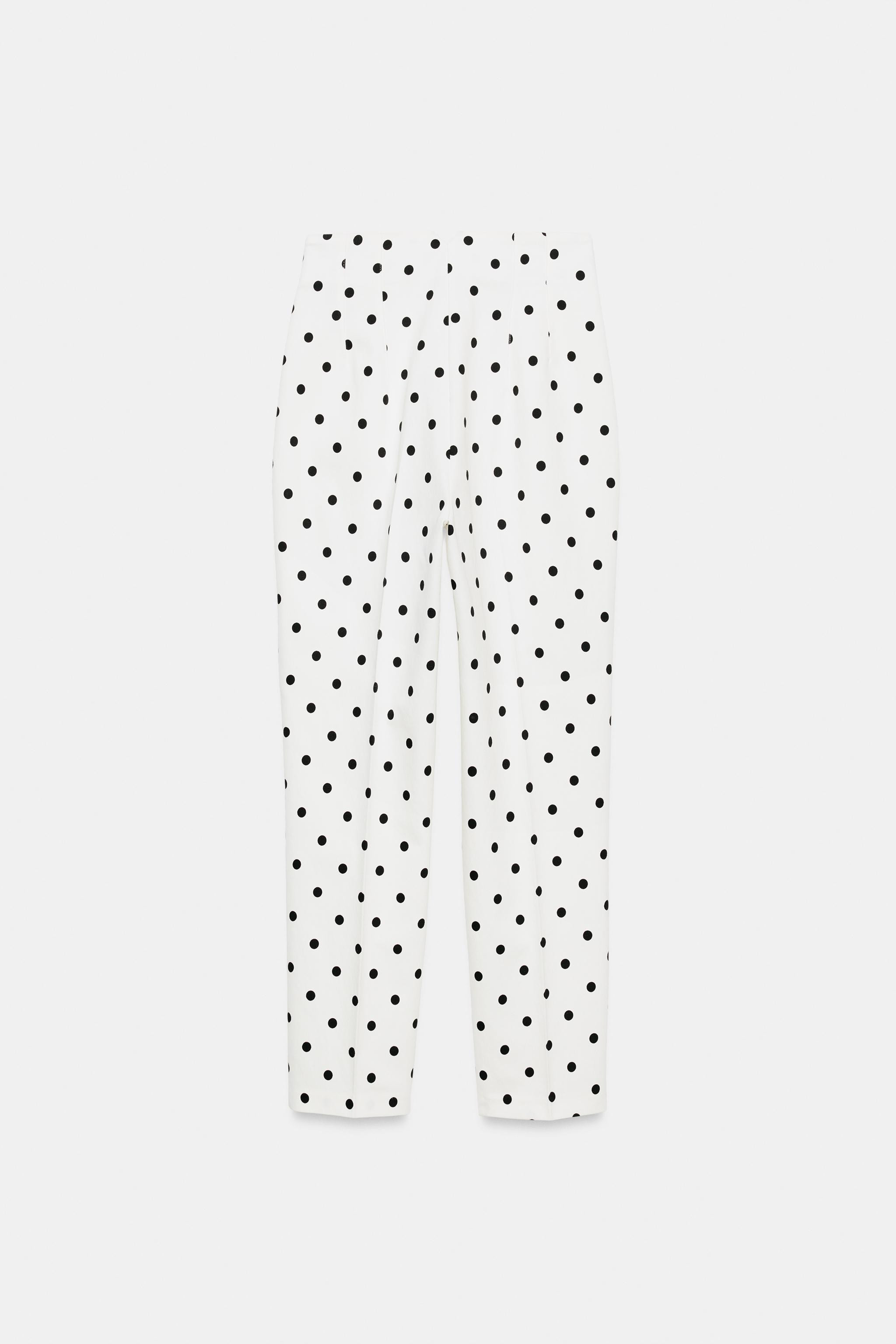 HIGH-WAIST POLKA DOT TROUSERS | Zara FR