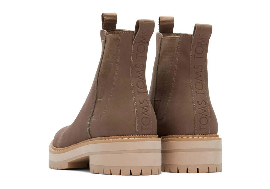Dakota Taupe Water Resistant Leather Boot | Toms Americas