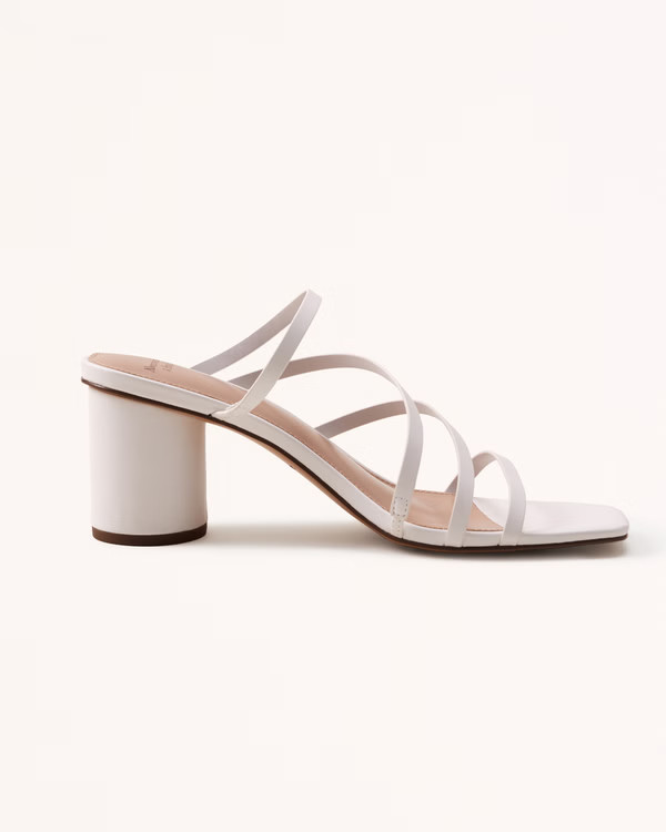 Women's Strappy Circular Heels | Women's Shoes | Abercrombie.com | Abercrombie & Fitch (US)