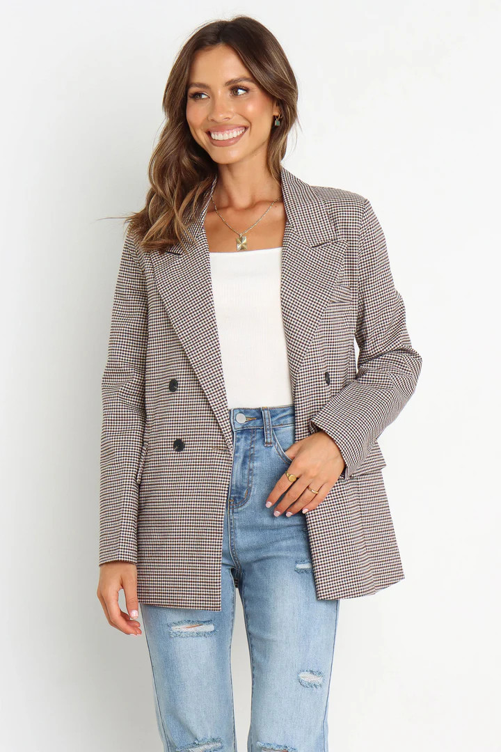Oxford Blazer - Black Check | Petal & Pup (US)