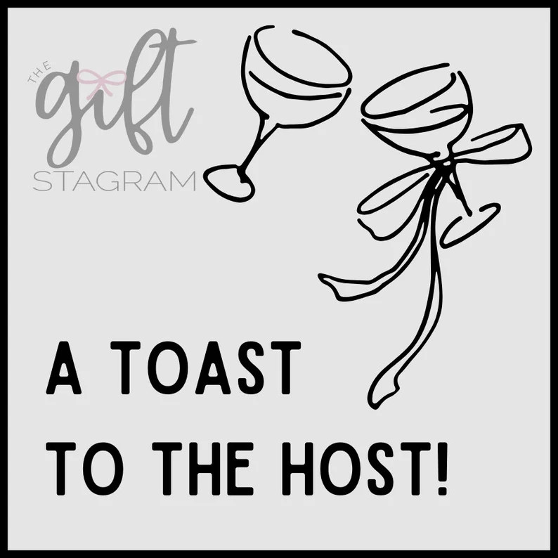 This is a DIGITAL DOWNLOAD for a 'Thank You' Host Gift Tag, perfect to add to your Host gift! Sim... | Etsy (US)