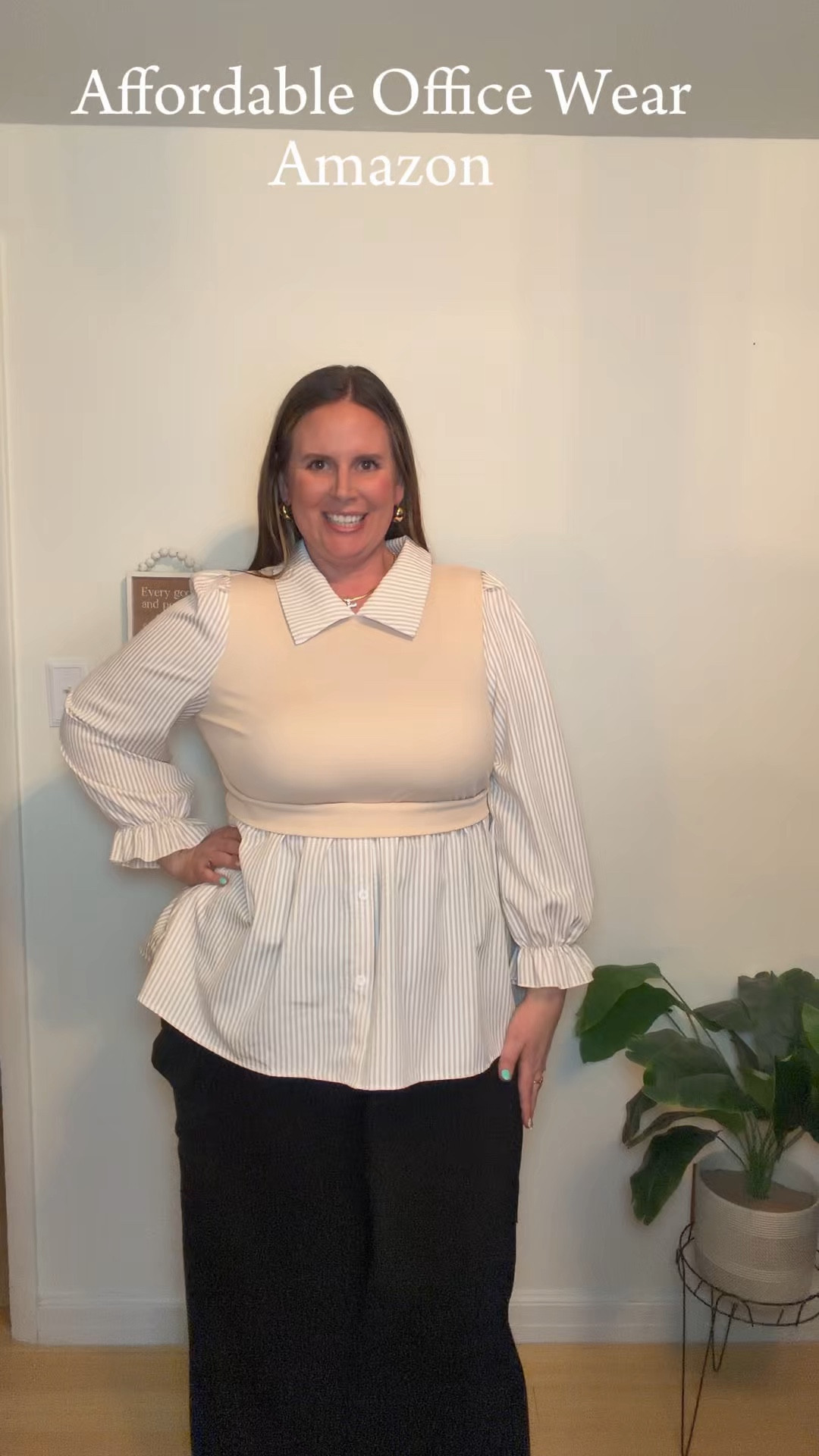 Amazon does it again 👏
This layered knit + blouse combo looks designer but it’s SUCH a good price.

✔️ Flattering peplum fit
✔️ Structured but comfy
✔️ Perfect for work, church, or dinner

Comment SHOP for this outfit sent right to your DM!!!


#amazonfinds #amazonfashion
#fashionreels
#styleinspo
#outfitideas
#neutralstyle
#everydaystyle
#momstyle
#affordablefashion
#workwearstyle
#businesscasualoutfit
#amazonstorefront
#ltkstyle 
#over30style
#springoutfits 
#chicstyle

#LTKWorkwear #LTKPlusSize #LTKMidsize