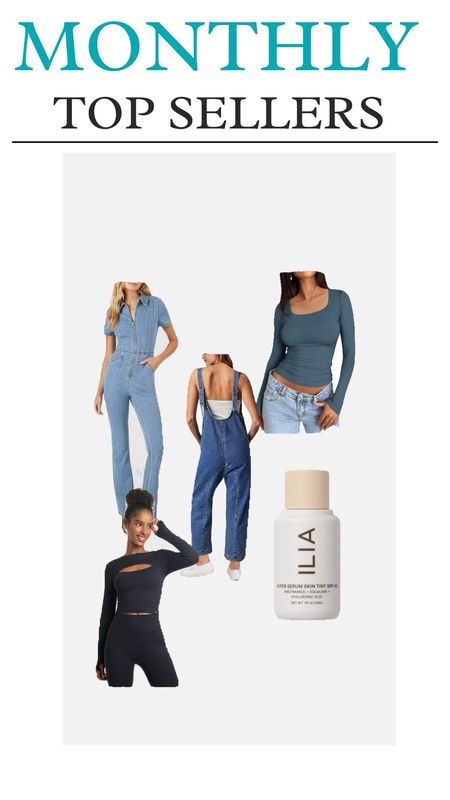 Monthly top sellers, February, Amazon, Joylab, jumpsuit, long sleeve tee, denim jumpsuit, free people, free people high roller jumpsuit, jumpsuits, skin tint, ilia skin tint, forever 21, athleisure, cutout top, fitted long sleeve top 

#LTKSpringSale #LTKstyletip #LTKSeasonal