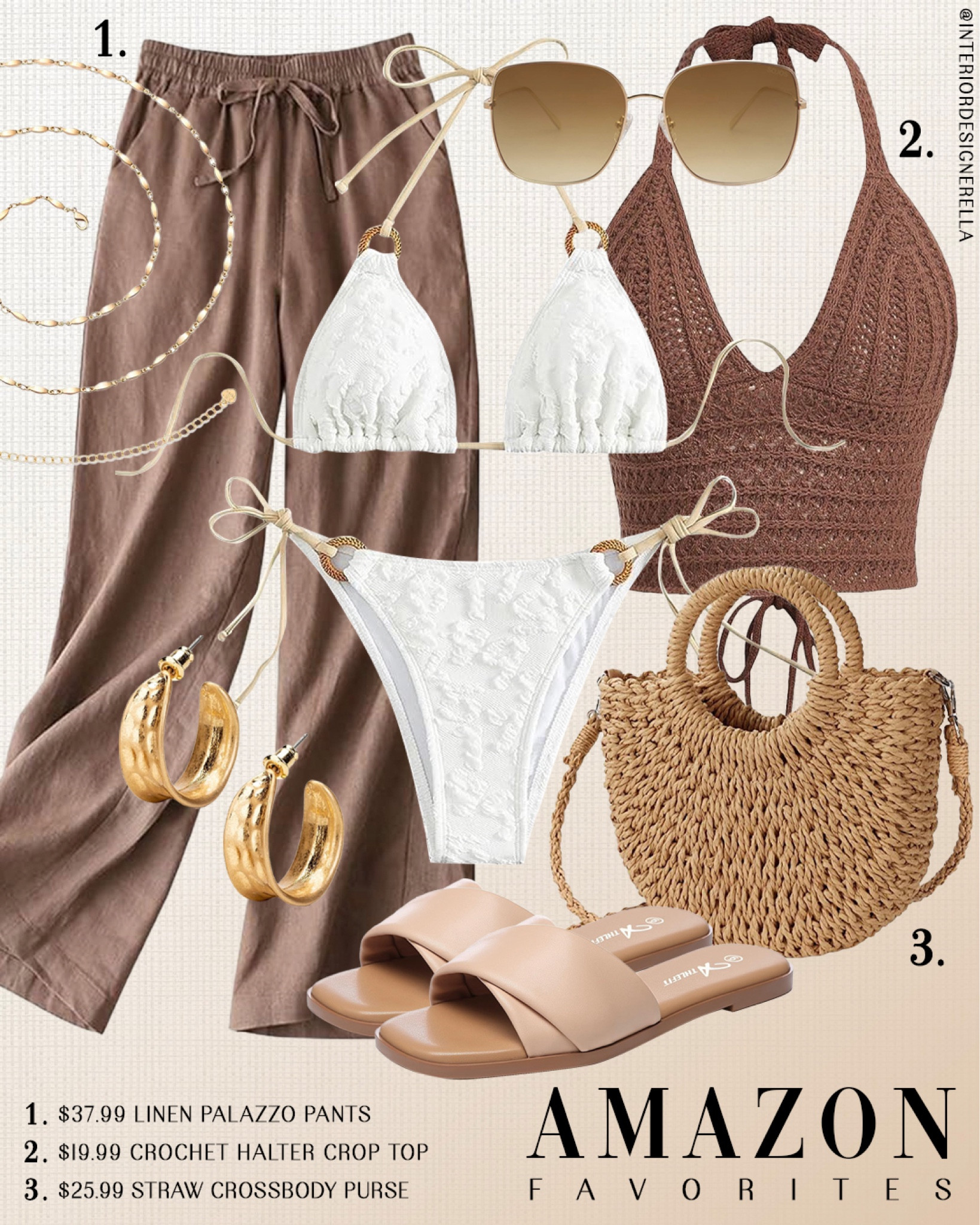 $19.99 crochet halter crop top + $25.99 straw crossbody purse!✨ Share this post with a friend!!🤗 Click on the “Shop OOTD Collages” collections on my LTK to shop this post and more!🤗 Have an amazing day!! Xo!!

#LTKfindsunder50 #LTKswim #LTKfindsunder100