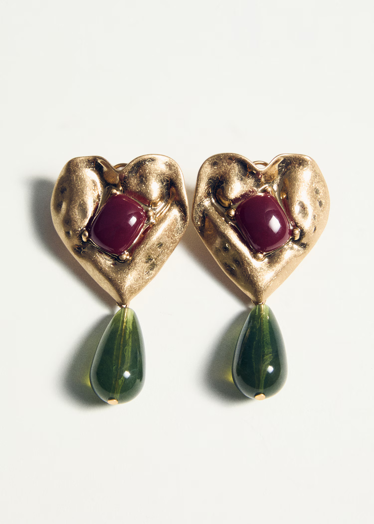 Mixed resin earrings - Women | MANGO USA | Mango (US/MX/AU)