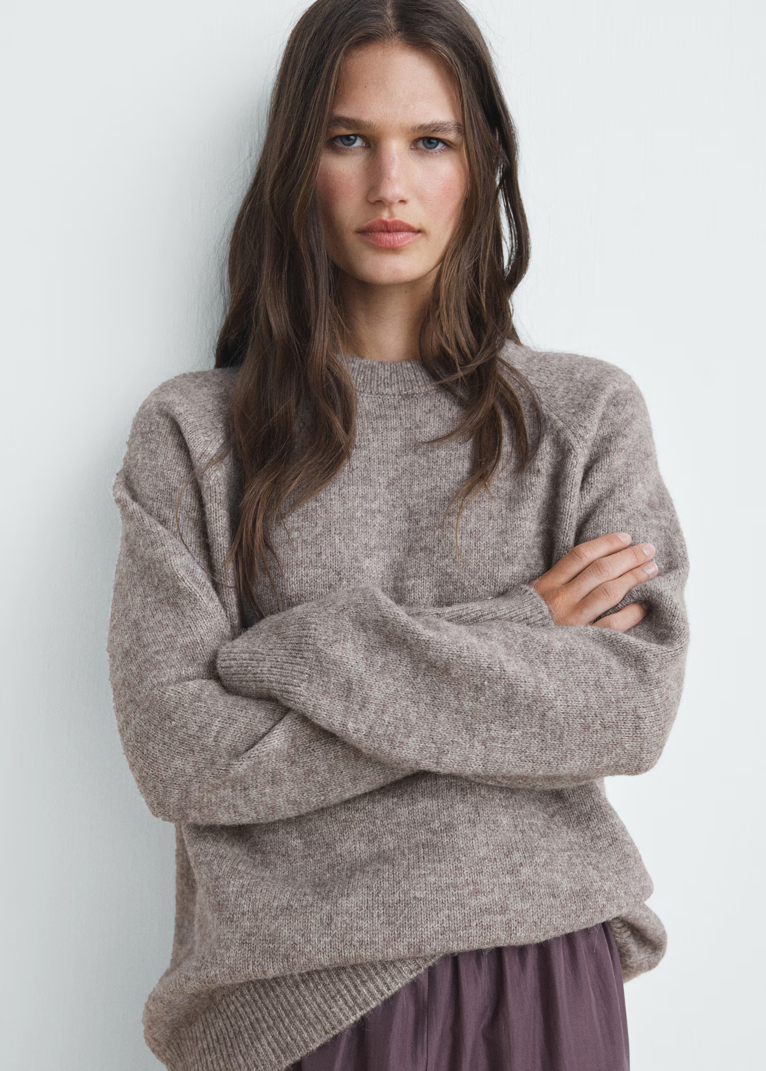 Marbled knitted sweater | Mango (US/MX/AU)