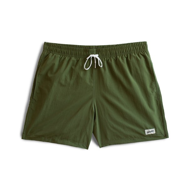 Bather - Solid Army Green Swim Trunk | Bather Trunk Co.