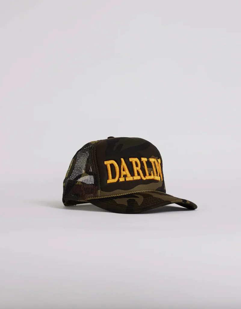 NEW!! DARLIN Trucker Hat in Camo by DARLIN' Brand - Pre Order | Glitzy Bella
